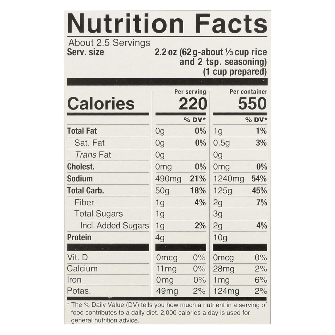 Lundberg Family Farms - Rice And Seasoning Mix - Cilantro Lime - Case Of 6 - 5.50 Oz. - Maras Green