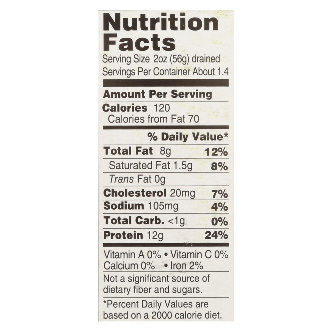 Wild Planet Wild Yellow Tail Fillets In Extra Virgin Olive Oil - Case Of 12 - 4.375 Oz. - Maras Green
