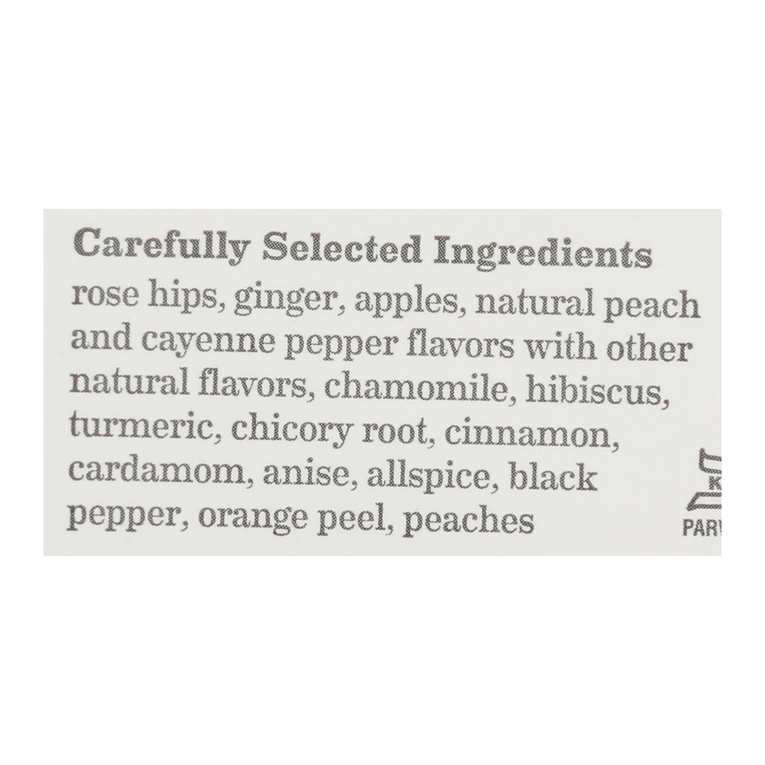 Bigelow Tea - Tea Ginger Peach Tumeric - Case Of 6 - 18 Bag - Maras Green