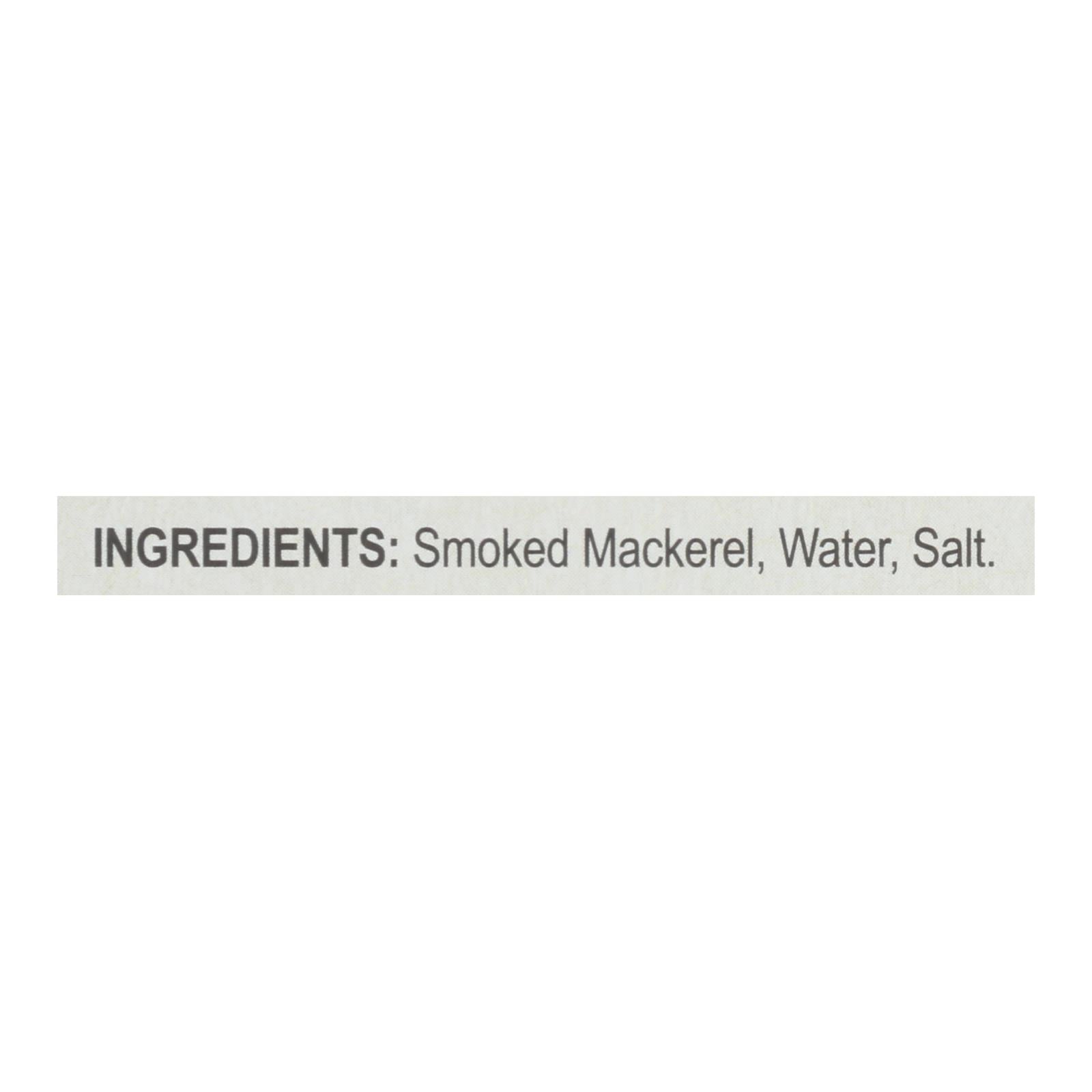 Bar Harbor - Mackerel Fillets Wild Smoked - Case Of 12 - 6.7 Oz - Maras Green