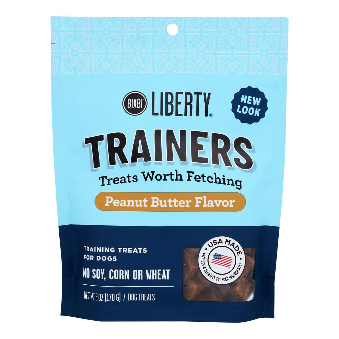 Bixbi - Trainers Treats Peanut Butter - Case Of 8 - 6 Oz - Maras Green