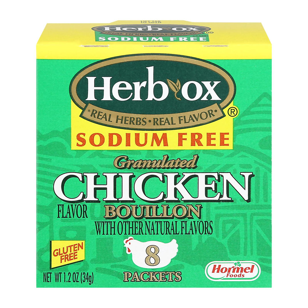 Herb - ox Boullion - Chicken - Low Sodium - Case Of 12 - 8 Count - Maras Green