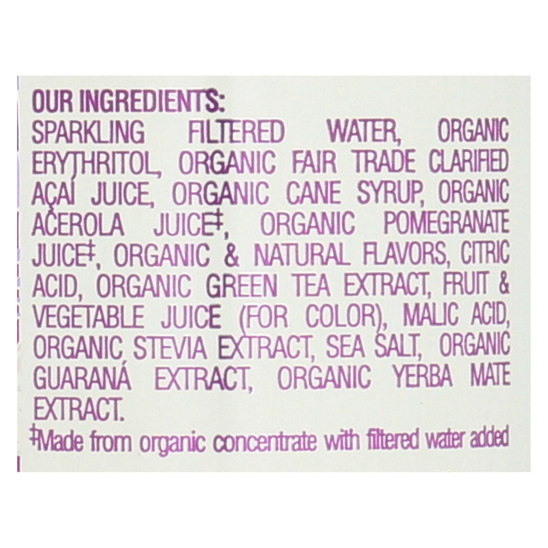 Sambazon Organic Amazon Energy Drink - Low Calorie - Case Of 12 - 12 Fl Oz - Maras Green