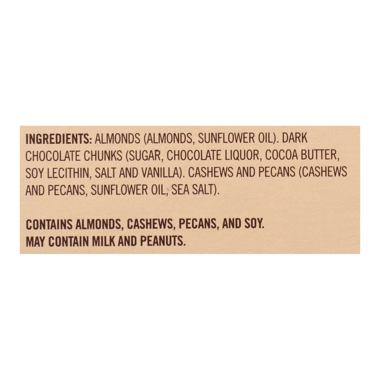 Second Nature - Nut Medley Dark Chocolate - Case Of 4 - 10/1.25 - Maras Green