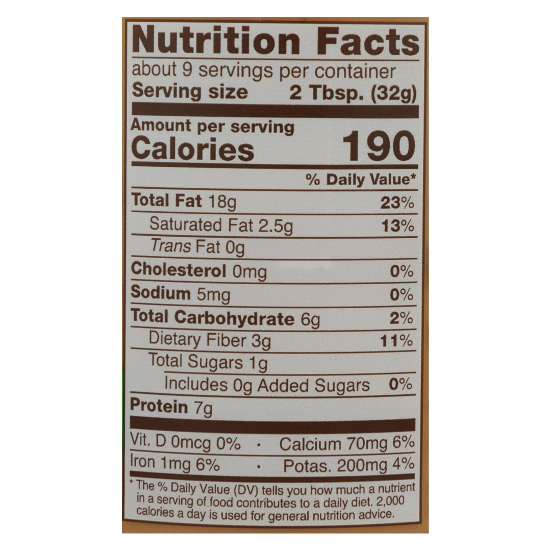 Barney Butter Almond Butter - Bare Crunchy - Case Of 6 - 10 Oz. - Maras Green