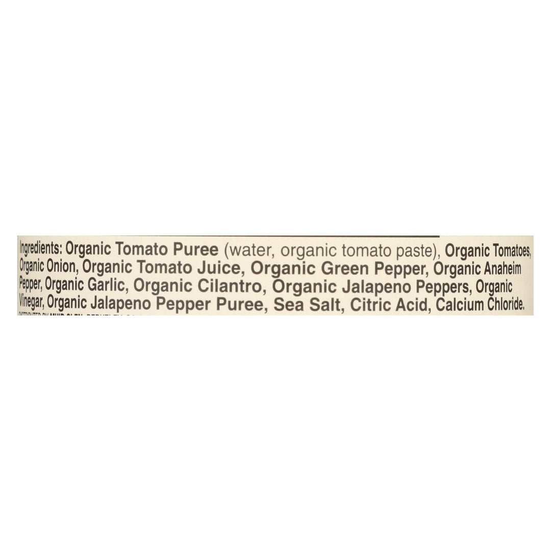 Muir Glen Medium Garlic Cilantro Salsa - Tomato - Case Of 12 - 16 Oz. - Maras Green