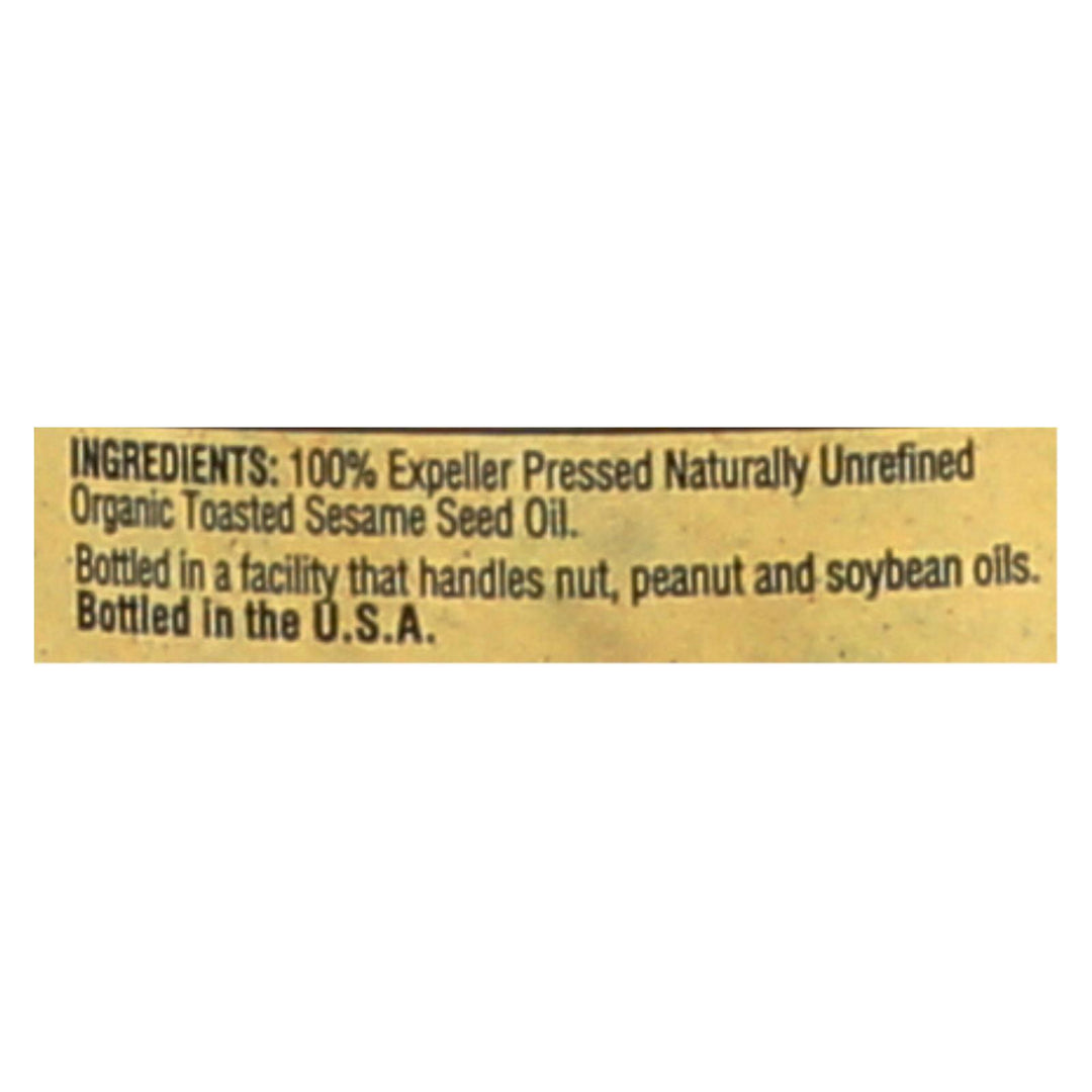 Napa Valley Naturals Organic Toasted Sesame Oil - Case Of 12 - 12.7 Fl Oz. - Maras Green