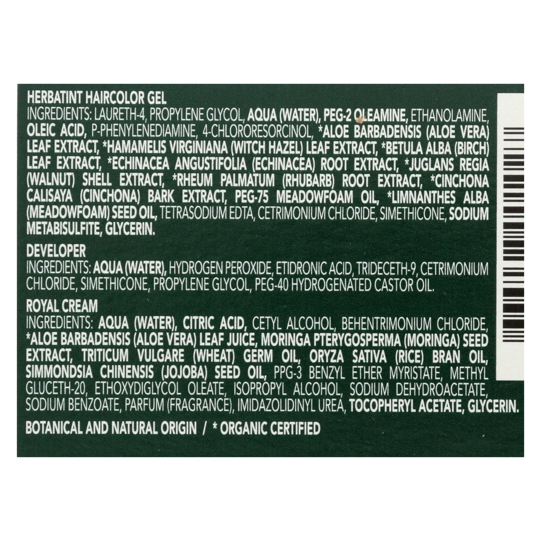 Herbatint Permanent Herbal Haircolour Gel 3n Dark Chestnut - 135 Ml - Maras Green