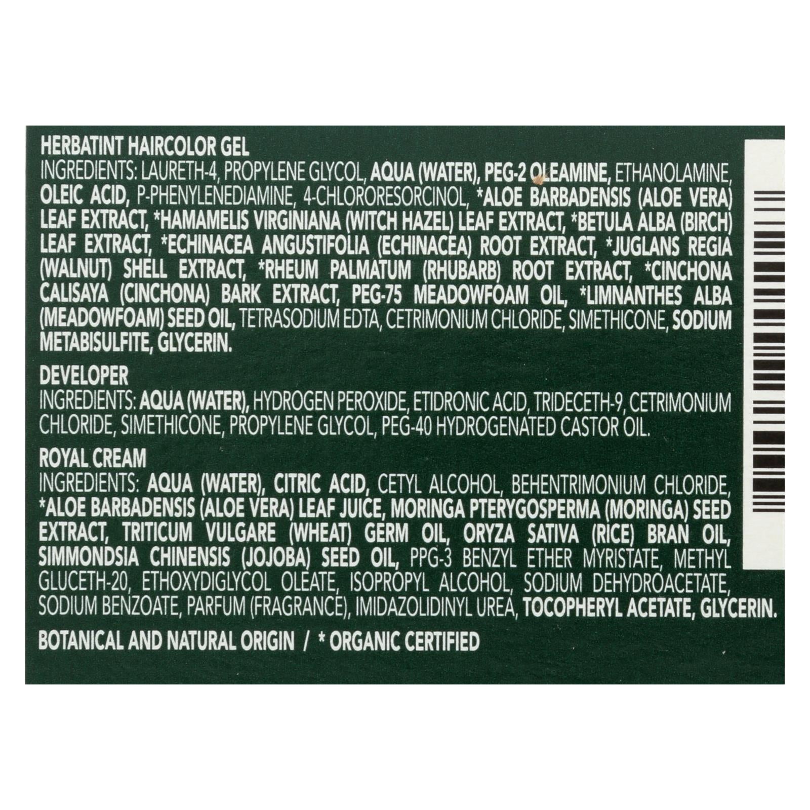 Herbatint Permanent Herbal Haircolour Gel 3n Dark Chestnut - 135 Ml - Maras Green