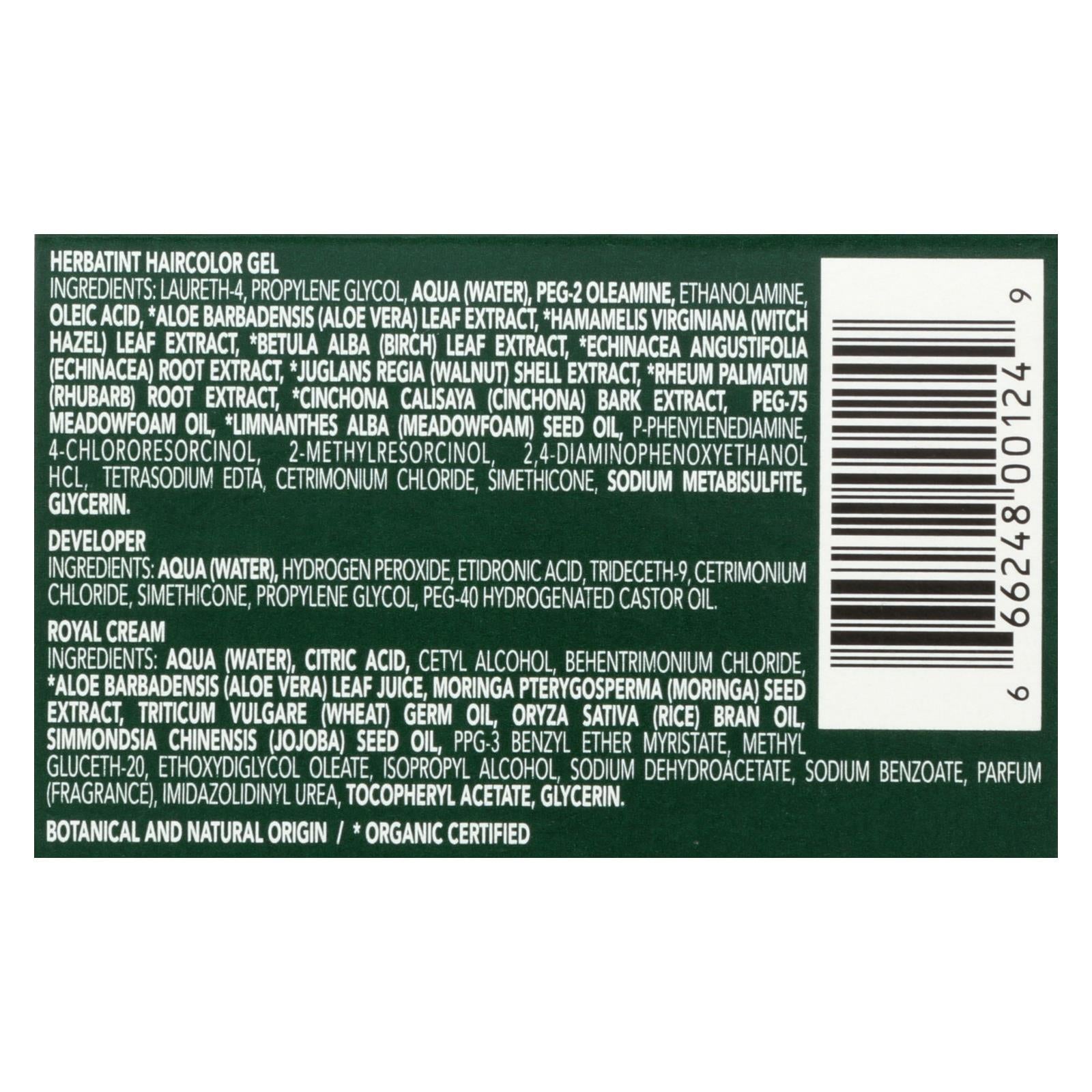 Herbatint Permanent Herbal Haircolour Gel 6c Dark Ash Blonde - 135 Ml - Maras Green