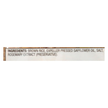 Sesmark Foods Rice Thins - Brown - Case Of 12 - 3.5 Oz. - Maras Green
