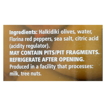 Divina - Olives Stuffed With Sweet Peppers - Case Of 6 - 7.8 Oz. - Maras Green