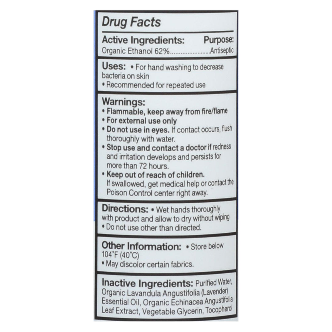 Eo Products - Hand Sanitizer Spray - Lavender - 2 Fl Oz - Case Of 6 - Maras Green