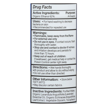 Eo Products - Hand Sanitizer Spray - Lavender - 2 Fl Oz - Case Of 6 - Maras Green