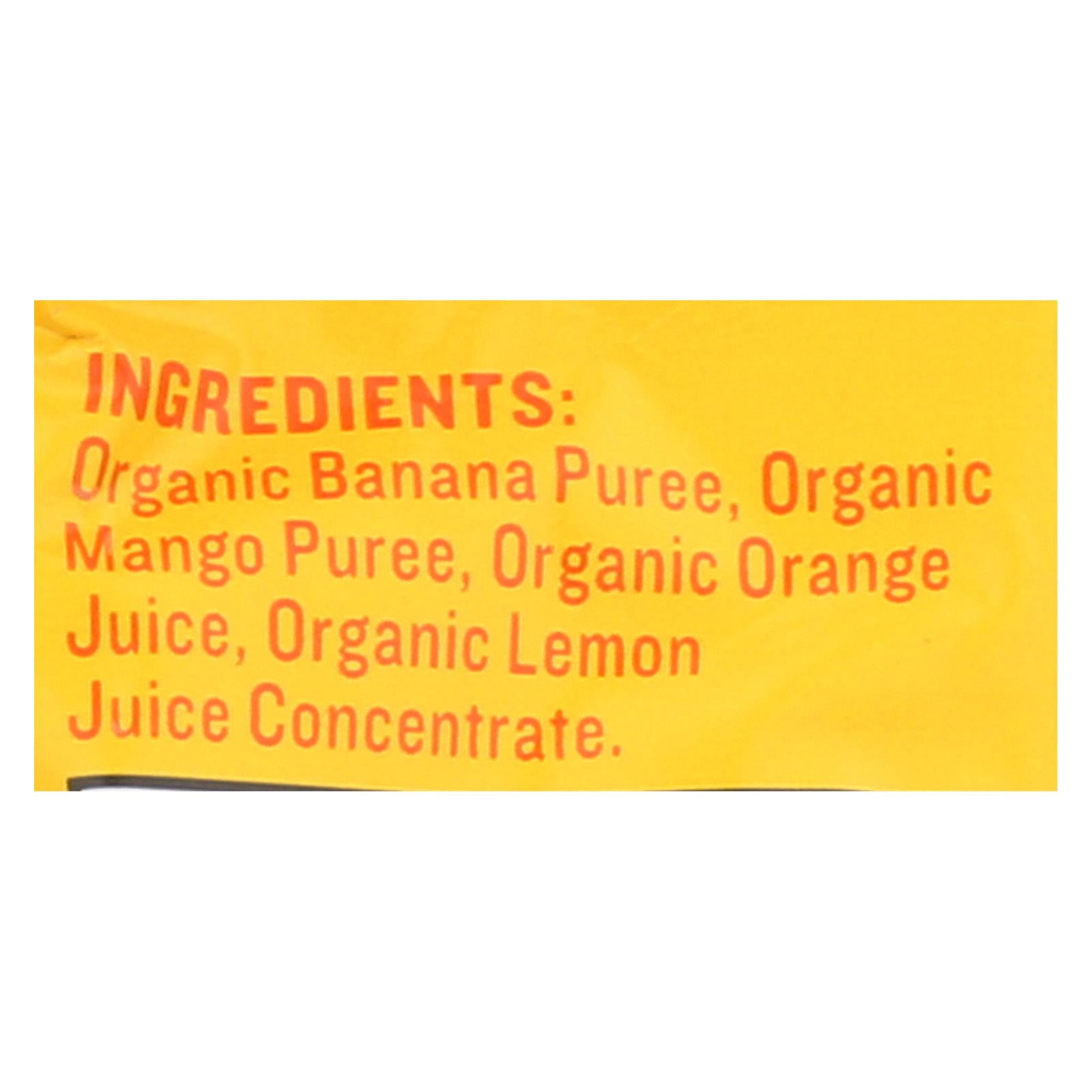 Peter Rabbit Organics Fruit Snacks - Mango Banana And Orange - Case Of 10 - 4 Oz. - Maras Green