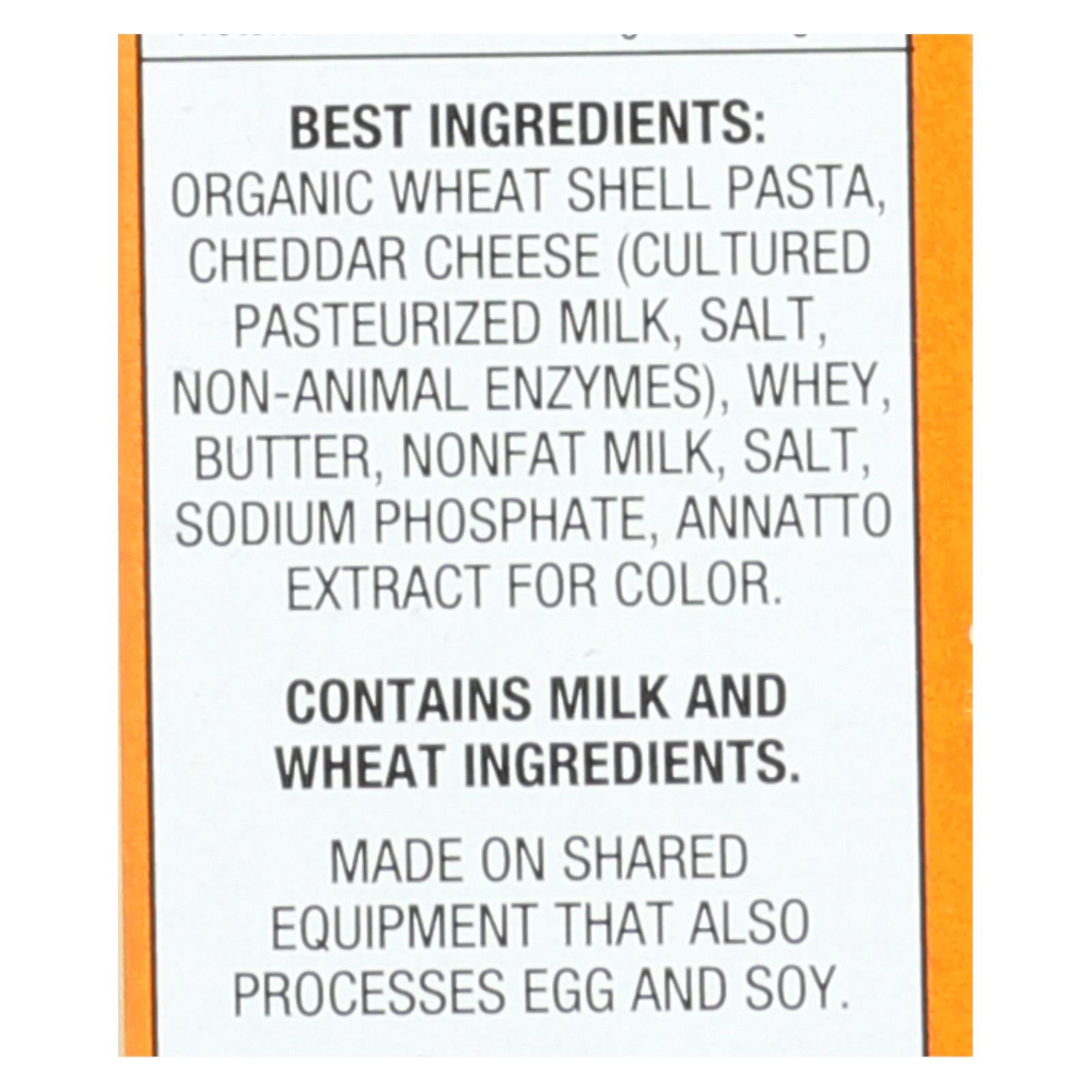 Annies Homegrown Macaroni And Cheese - Organic - Shells And Real Aged Cheddar - 6 Oz - Case Of 12 - Maras Green