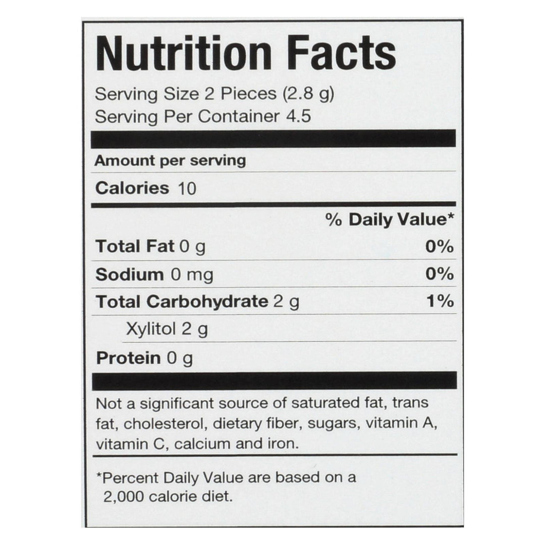 Pur Gum - Wintergreen - Aspartame Free - 9 Pieces - 12.6 G - Case Of 12 - Maras Green