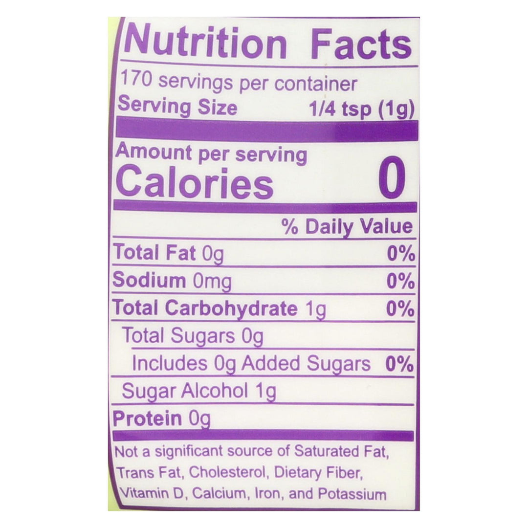 Wholesome! Organic Stevia Jar - Case Of 6 - 6 Oz - Maras Green