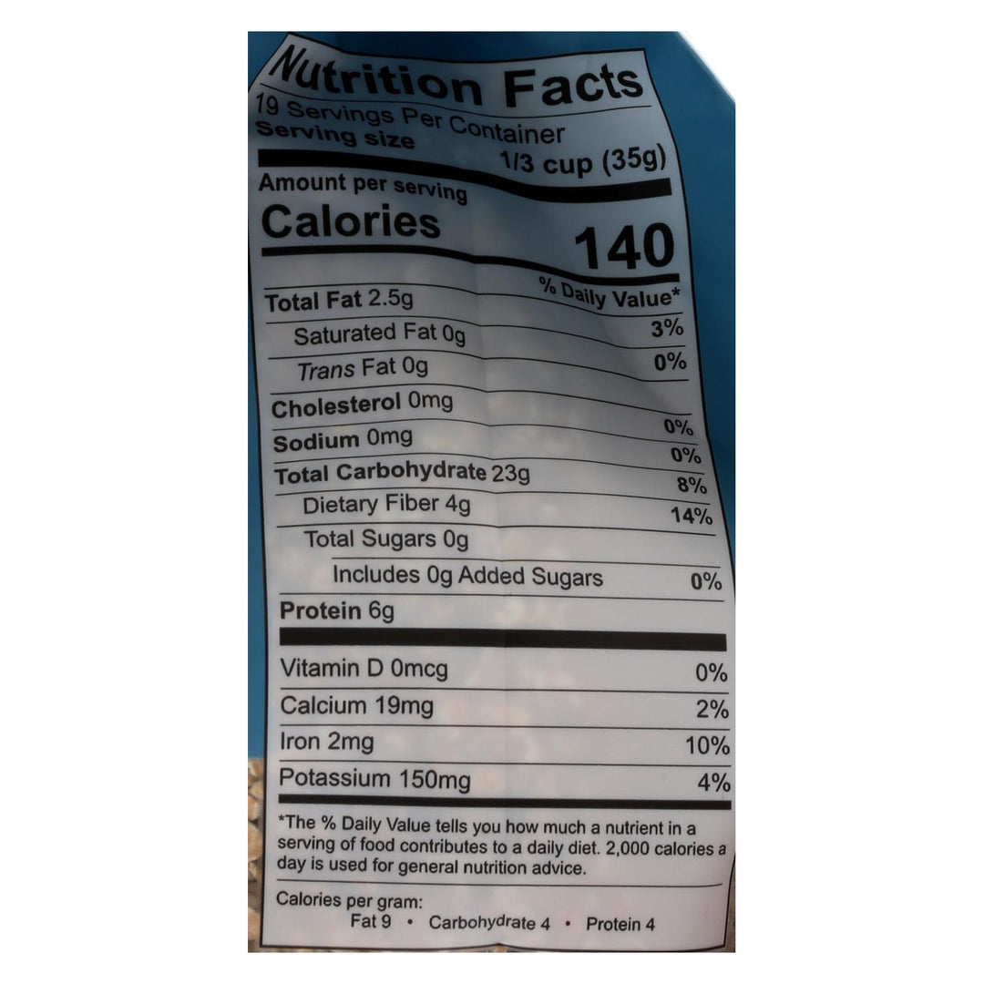 One Degree Organic Foods Organic Quick Oats - Sprouted - Case Of 4 - 24 Oz - Maras Green