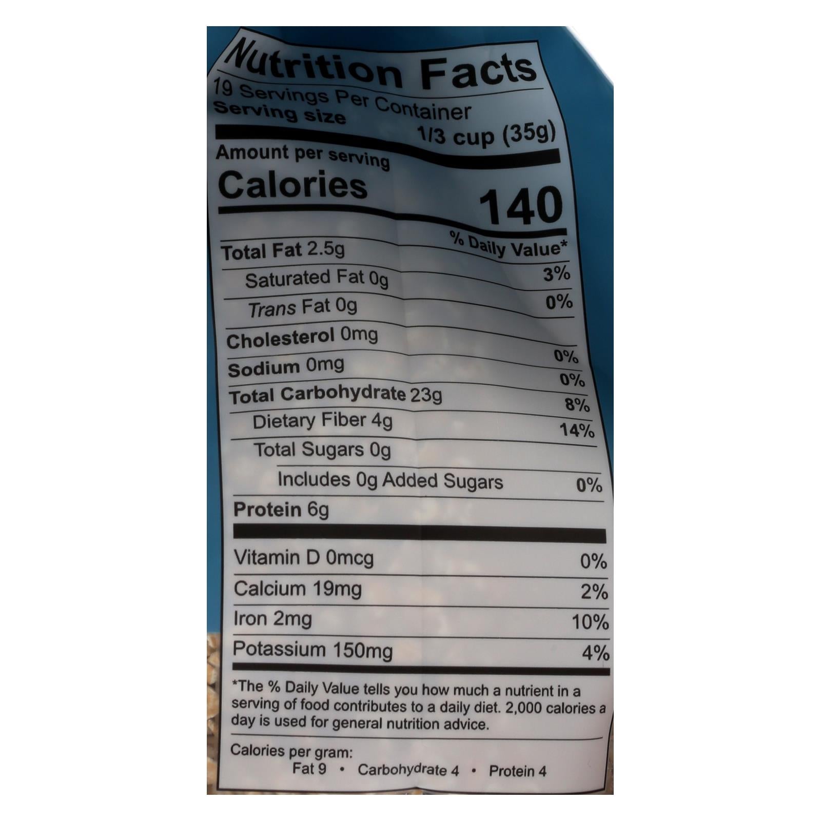 One Degree Organic Foods Organic Quick Oats - Sprouted - Case Of 4 - 24 Oz - Maras Green