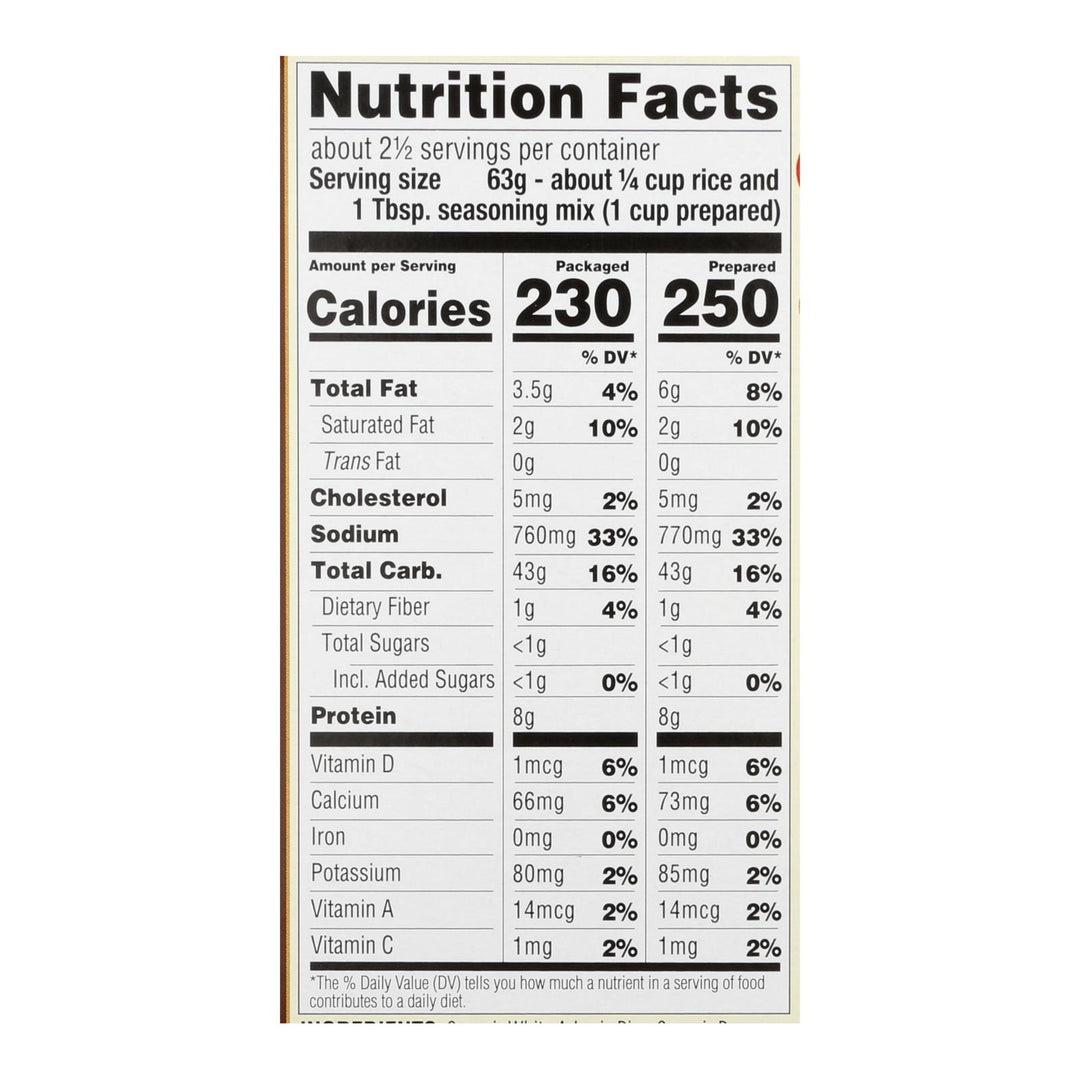 Lundberg Family Farms Organic Risotto - Creamy Parmesan - Case Of 6 - 5.5 Oz - Maras Green