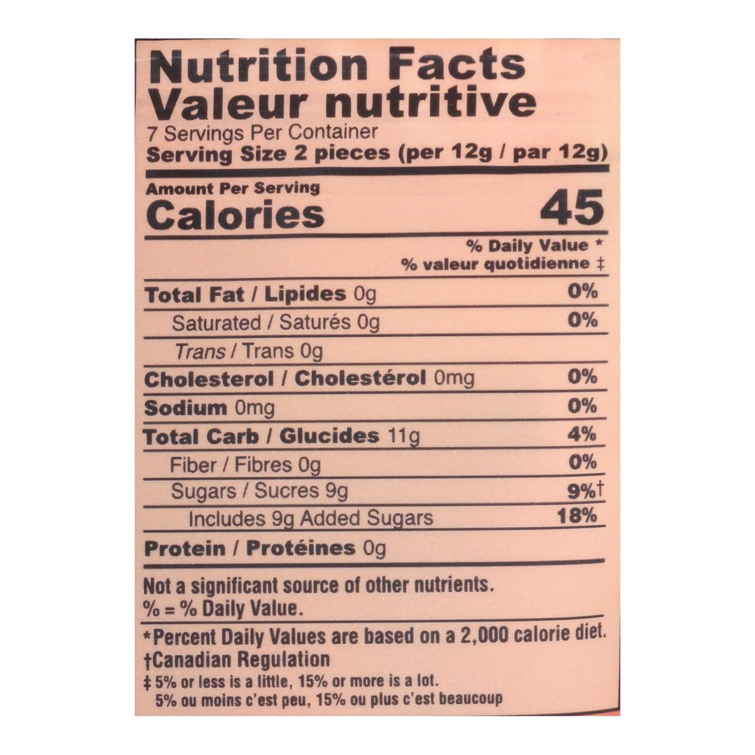 Ginger People Chewy Ginger Candy - Spicy Apple - Case Of 12 - 3 Oz. - Maras Green