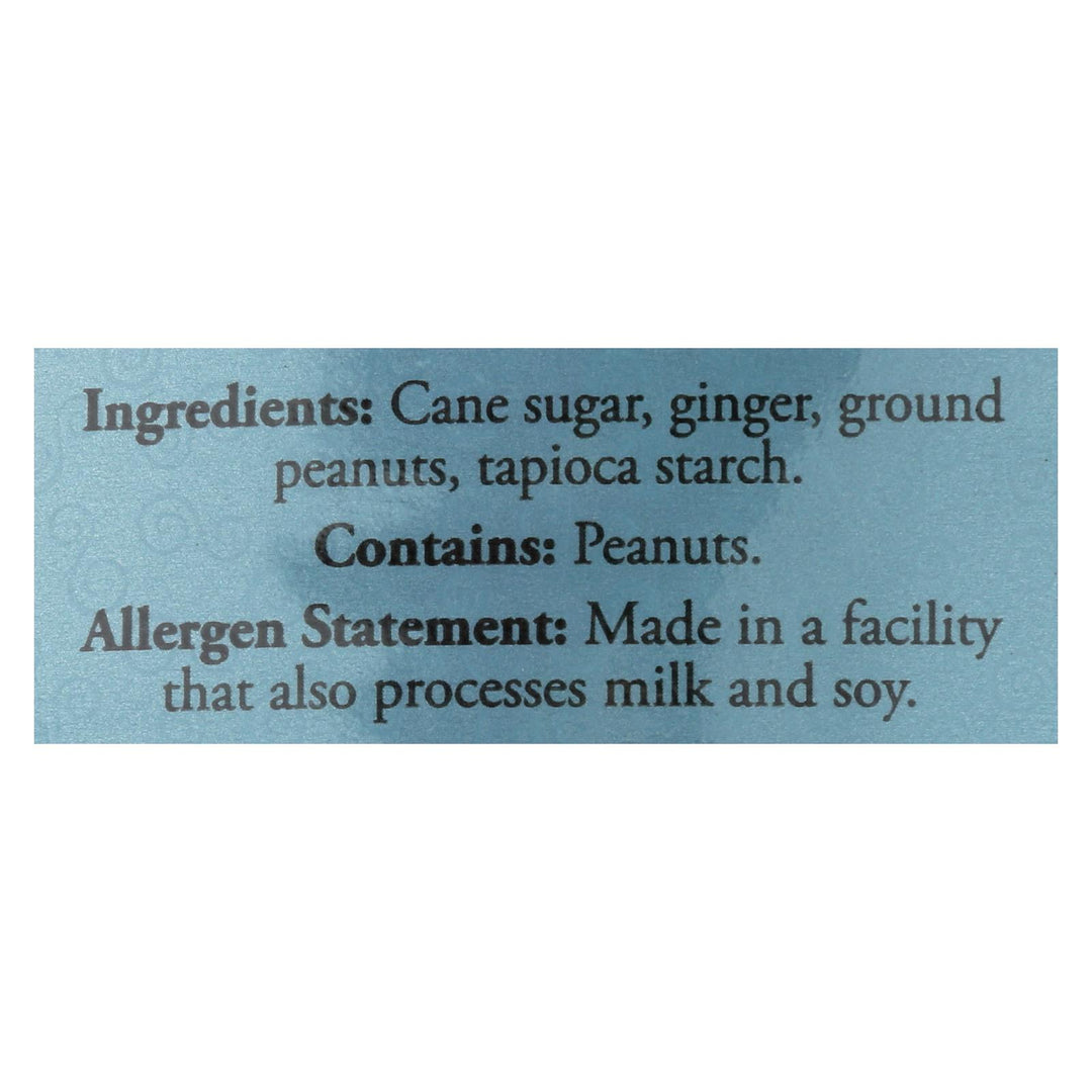 Ginger People Chewy Ginger Candy - Peanut - Case Of 12 - 3 Oz. - Maras Green