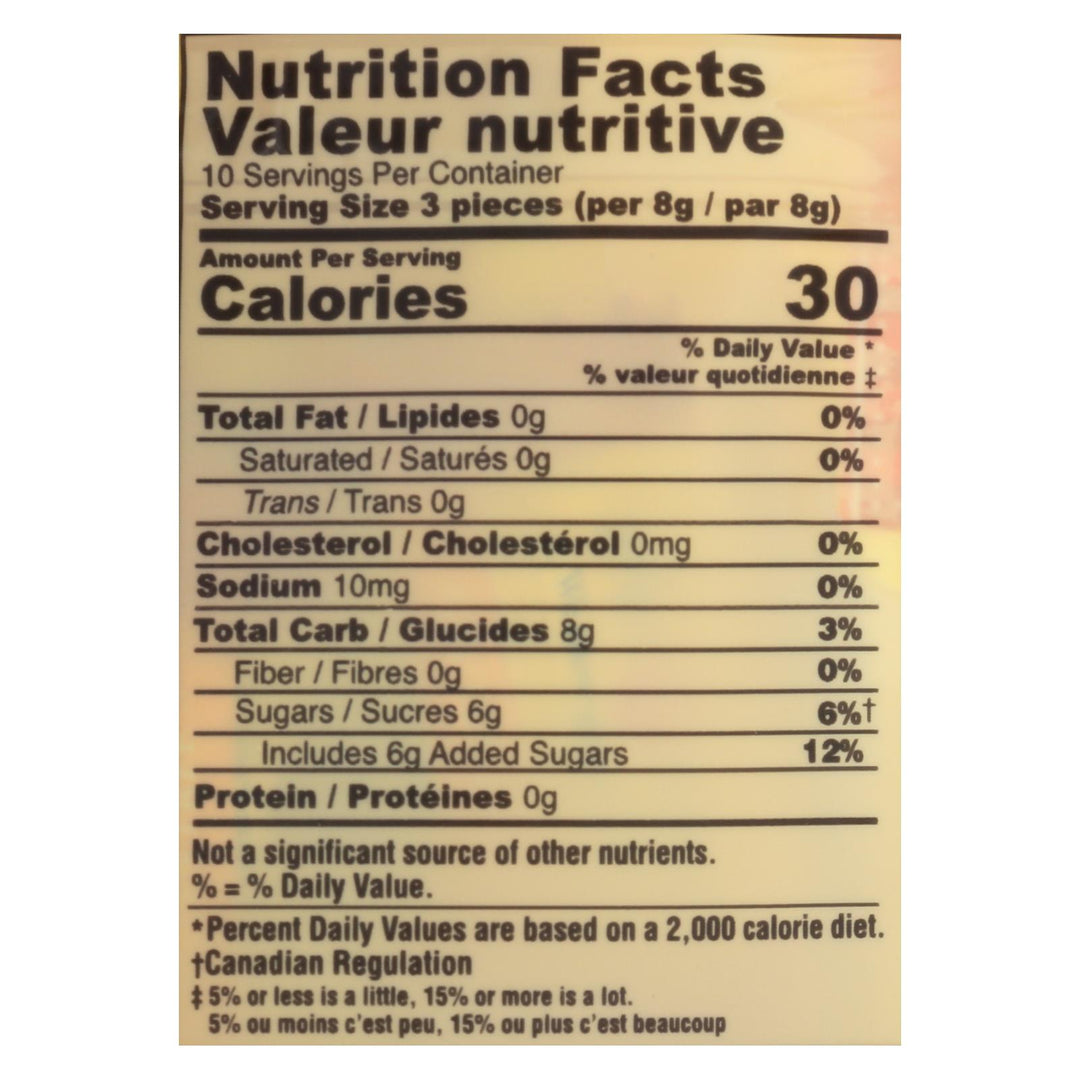 Ginger People - Gin Gins Hard Ginger Candy - Double Strength - Case Of 12 - 3 Oz. - Maras Green