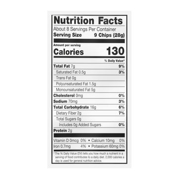 Late July Snacks - Tort Chip Veg Sweet Potato - Case Of 12 - 7.5 Oz - Maras Green