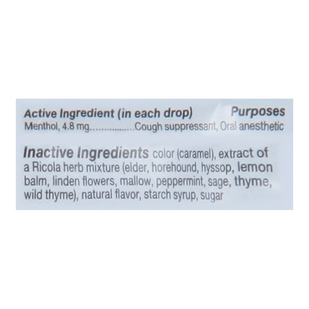 Ricola - Cough Drop Original Herb - Case Of 8 - 21 Ct - Maras Green