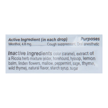 Ricola - Cough Drop Original Herb - Case Of 8 - 21 Ct - Maras Green