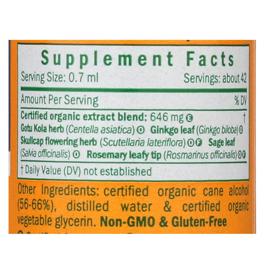 Herb Pharm - Brain & Memory Tonic - 1 Each-1 Fz - Maras Green