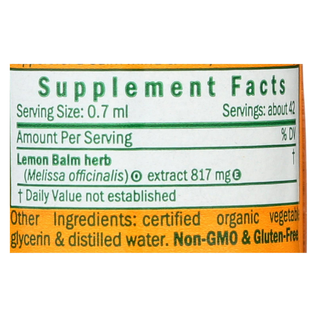 Herb Pharm - Lemon Balm Glycerite - 1 Each-1 Oz - Maras Green