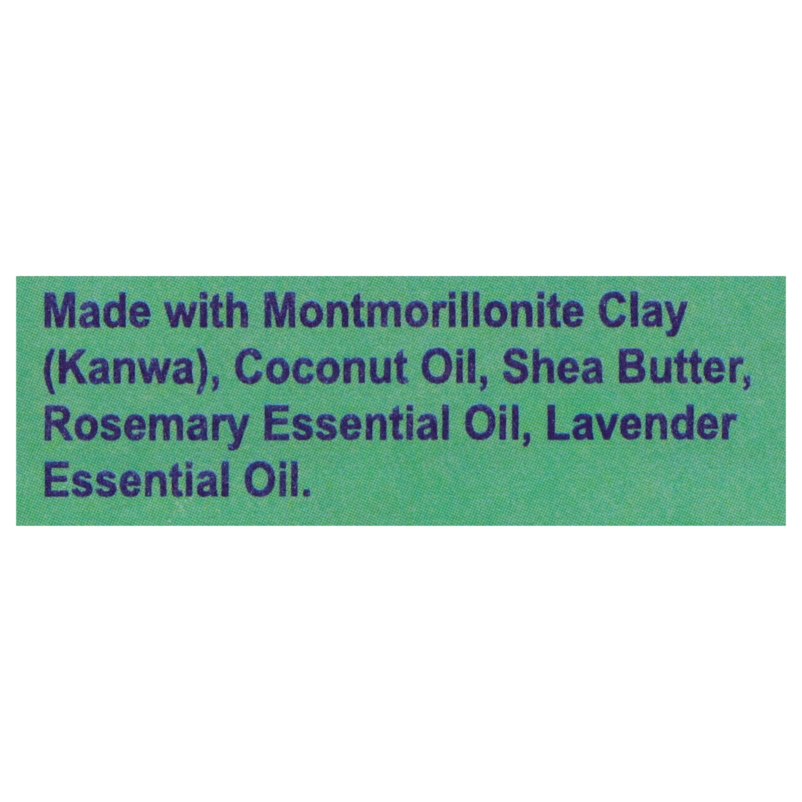 Zion Health - Ancnt Cly Soap Rsmry Lvnd - 1 Each - 6 Oz - Maras Green