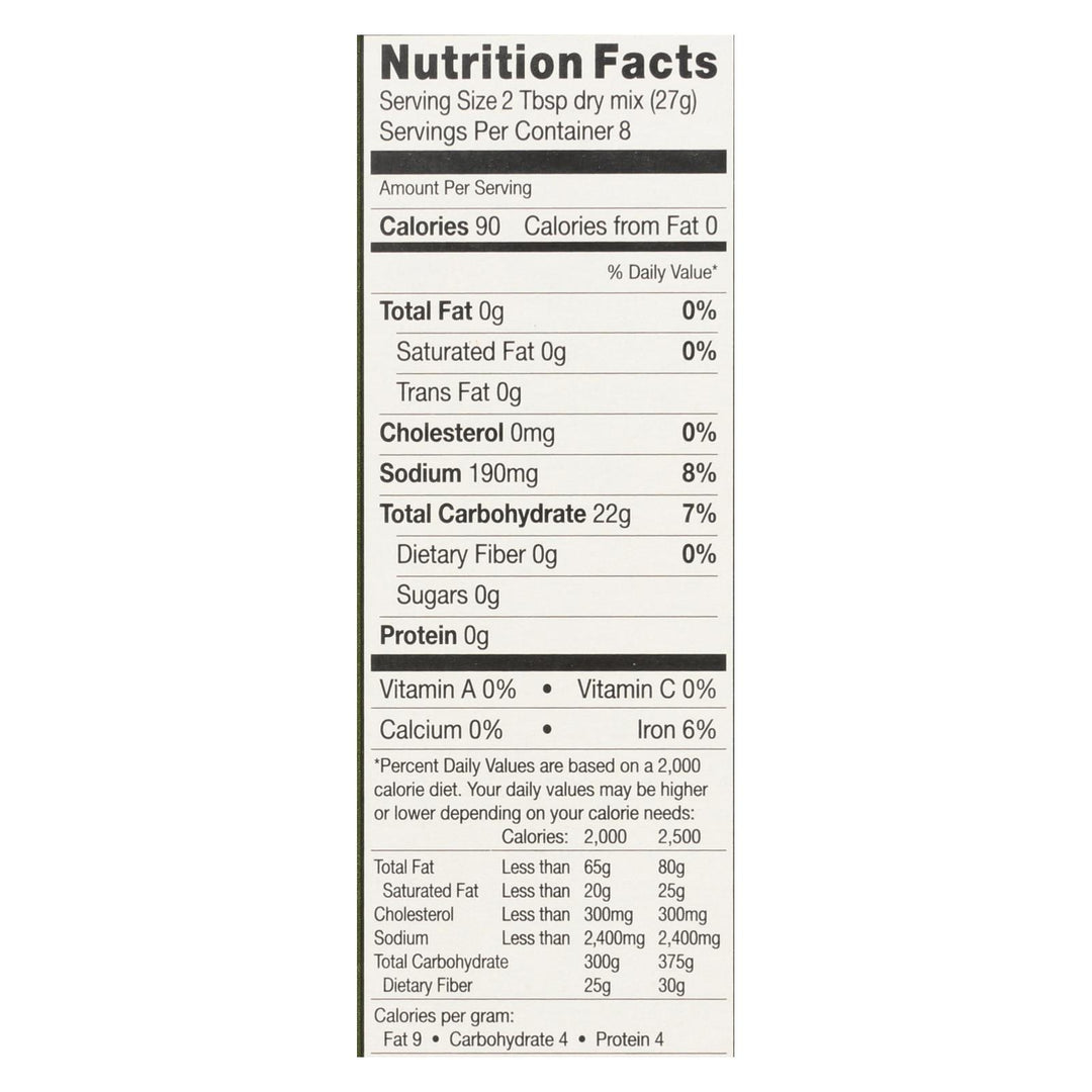 Chebe Bread Products - Bread Mix Focaccia - Cs Of 8 - 7.5 Oz - Maras Green