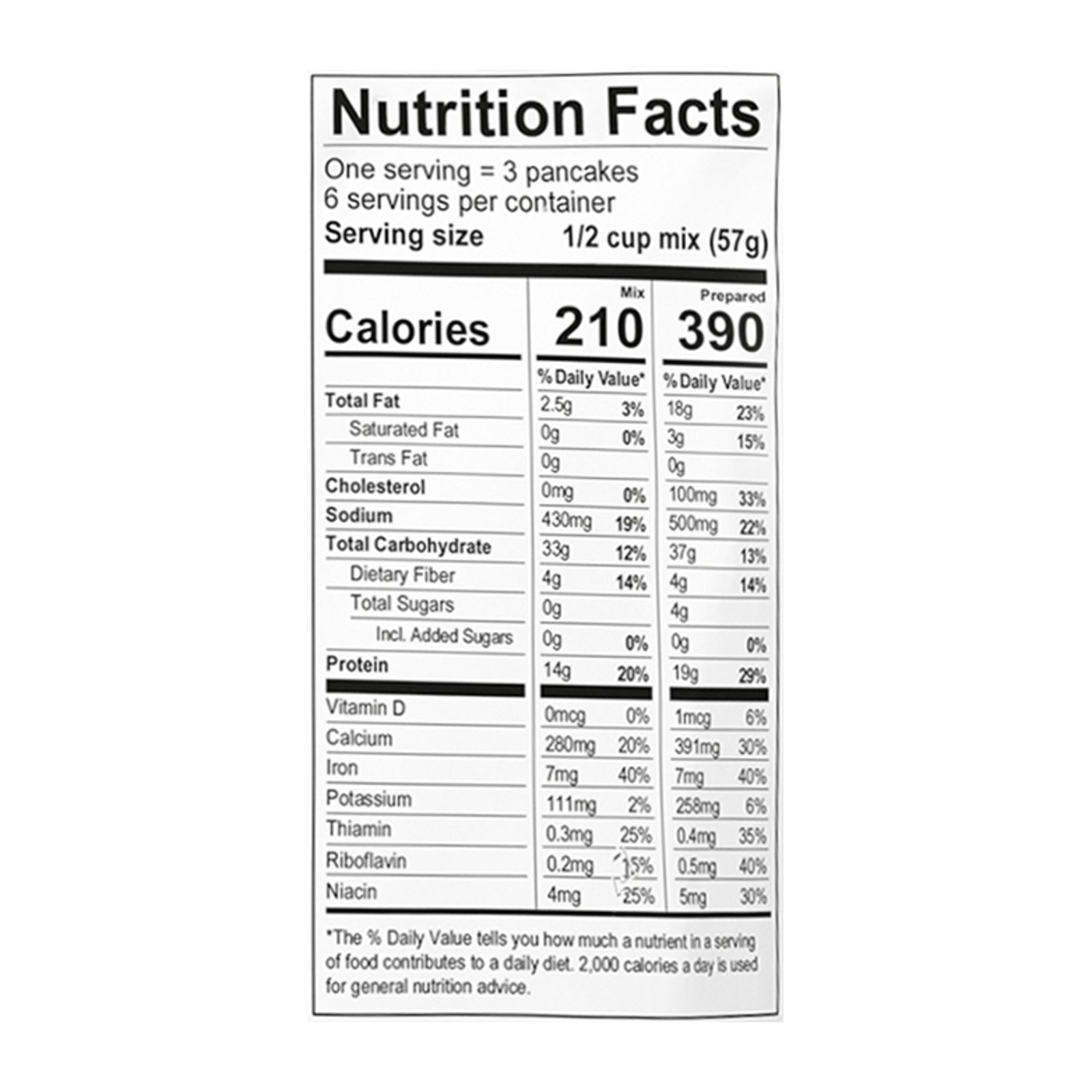 King Arthur Baking Company - Mix Pncake Protein Gluten Free - Case Of 6 - 12 Oz - Maras Green