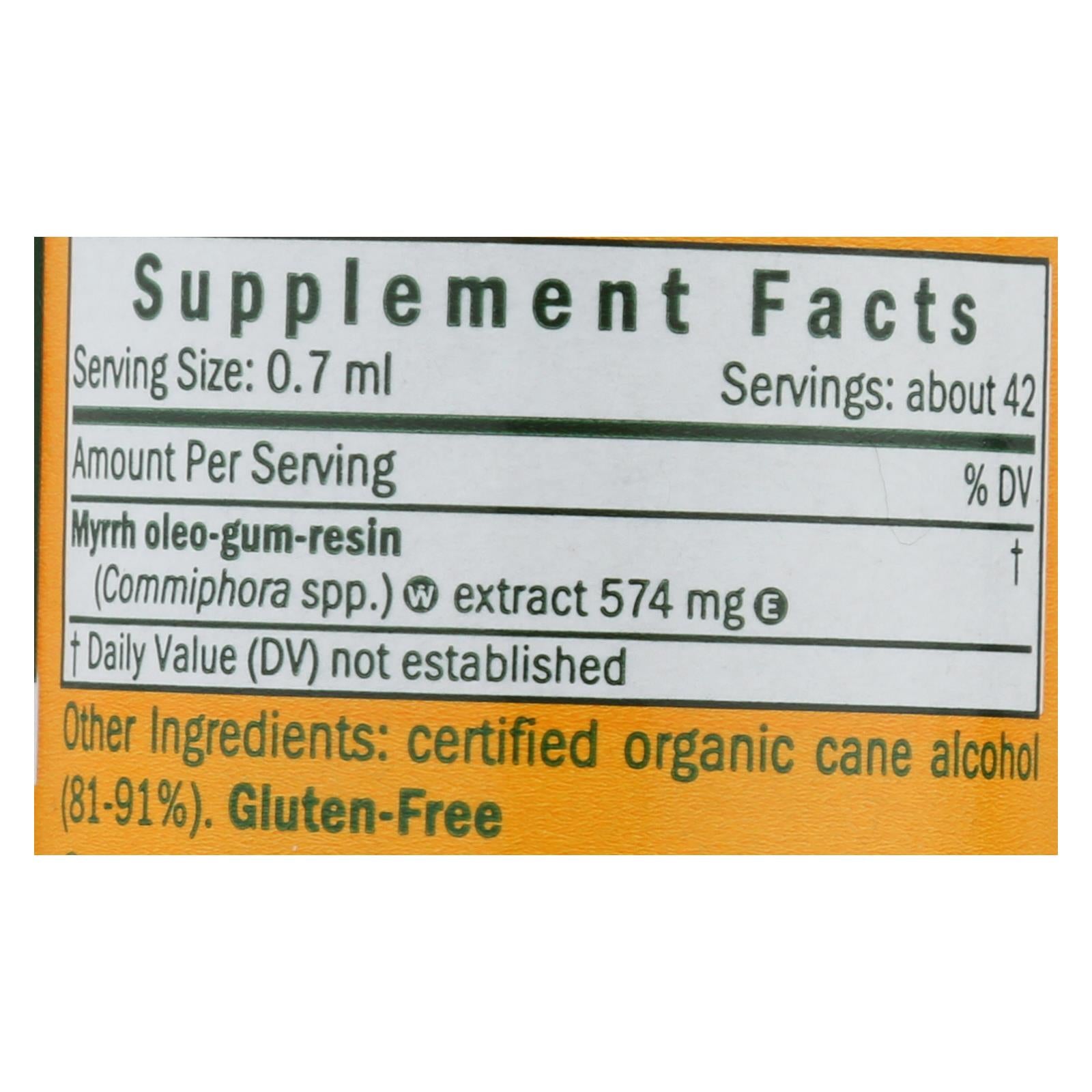 Herb Pharm - Myrrh Extract Liquid - 1 Each-1 Fz - Maras Green