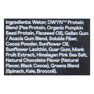 Only What You Need - Protein Drink Chocolate Elit Plntbs - Case Of 3 - 4/11.15z - Maras Green