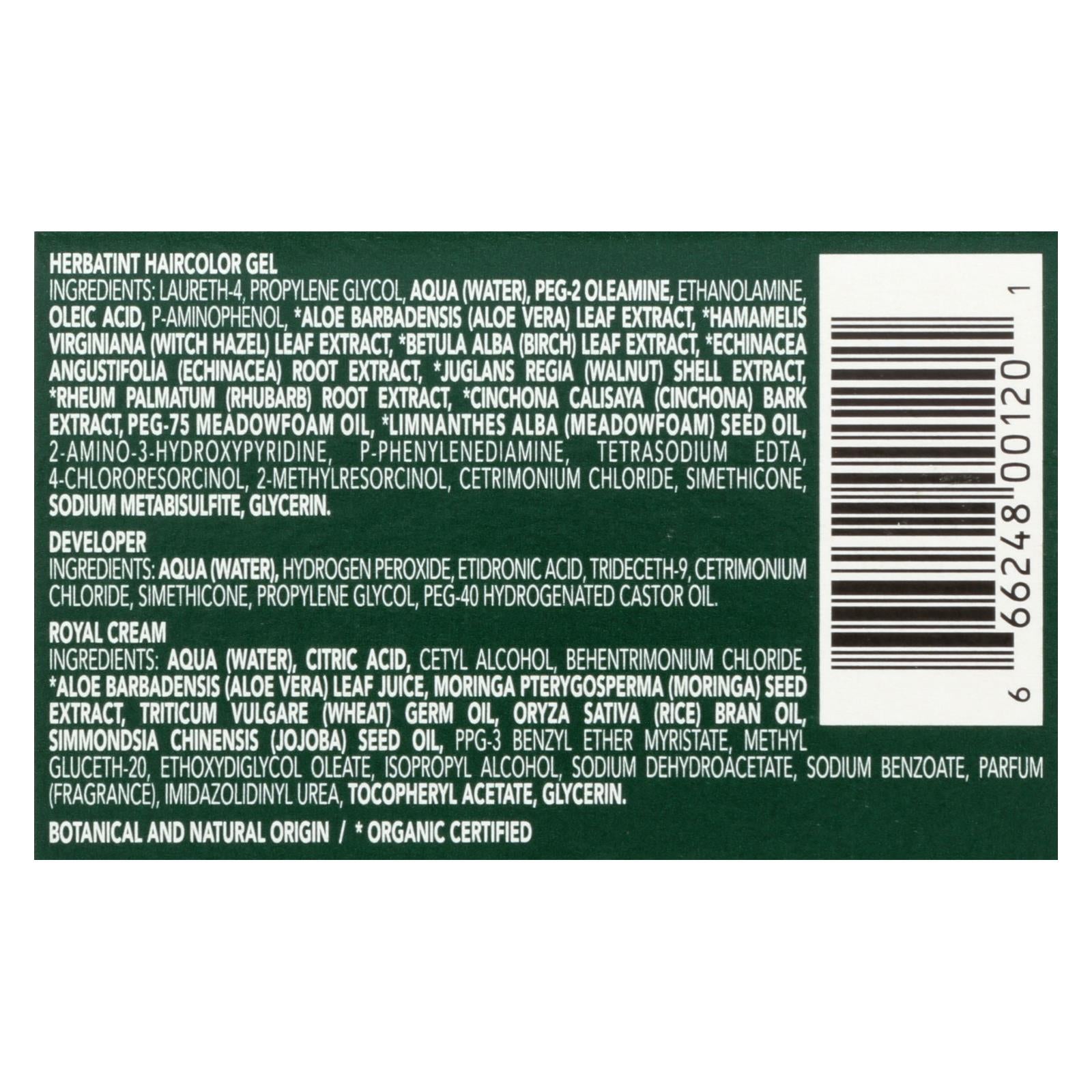 Herbatint Permanent Herbal Haircolour Gel 7r Copper Blonde - 135 Ml - Maras Green