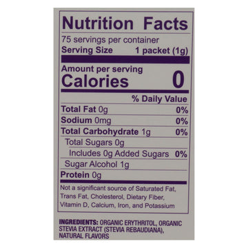 Wholesome Sweeteners Stevia - Organic - 75 Count - Case Of 6 - Maras Green