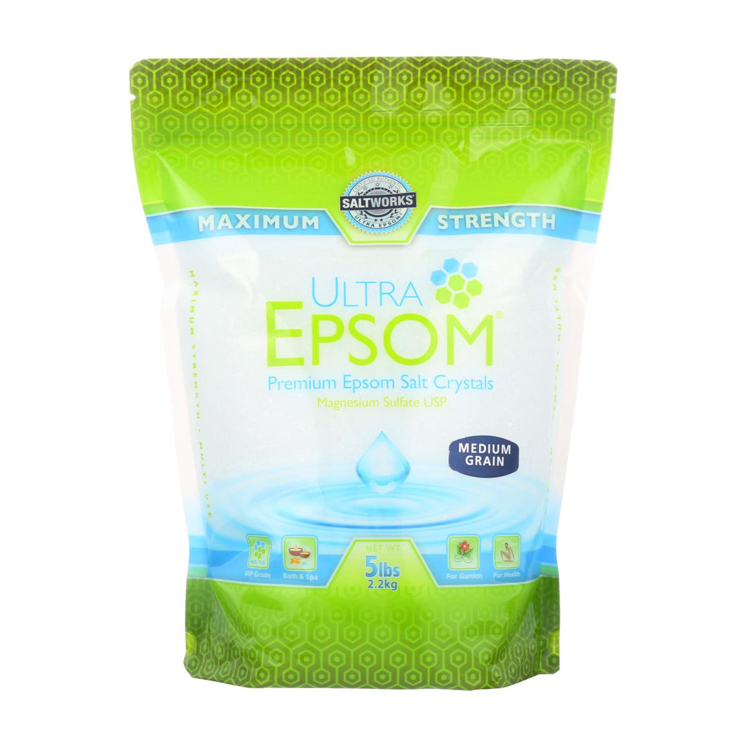 Ultra Epsom Salt - Medium Grain - 5 Lb - Maras Green