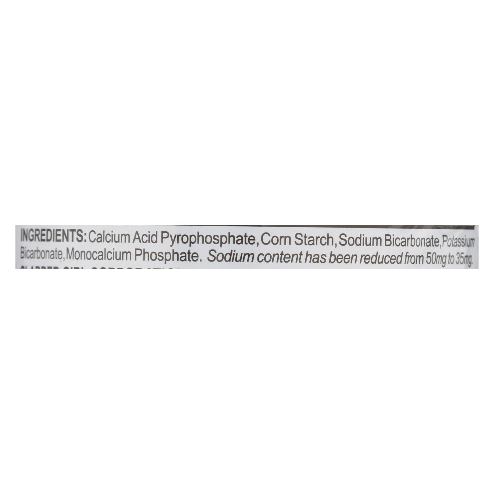 Rumford Baking Powder - Reduced Sodium - Case Of 24 - 4 Oz. - Maras Green