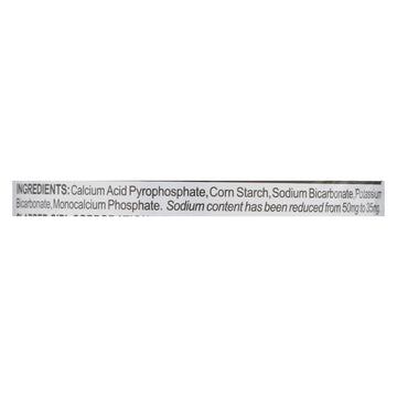 Rumford Baking Powder - Reduced Sodium - Case Of 24 - 4 Oz. - Maras Green