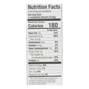 Olyra - Breakfast Sandwich Biscuit Hazelnut Cocoa - Case Of 6 - 5.3 Oz - Maras Green