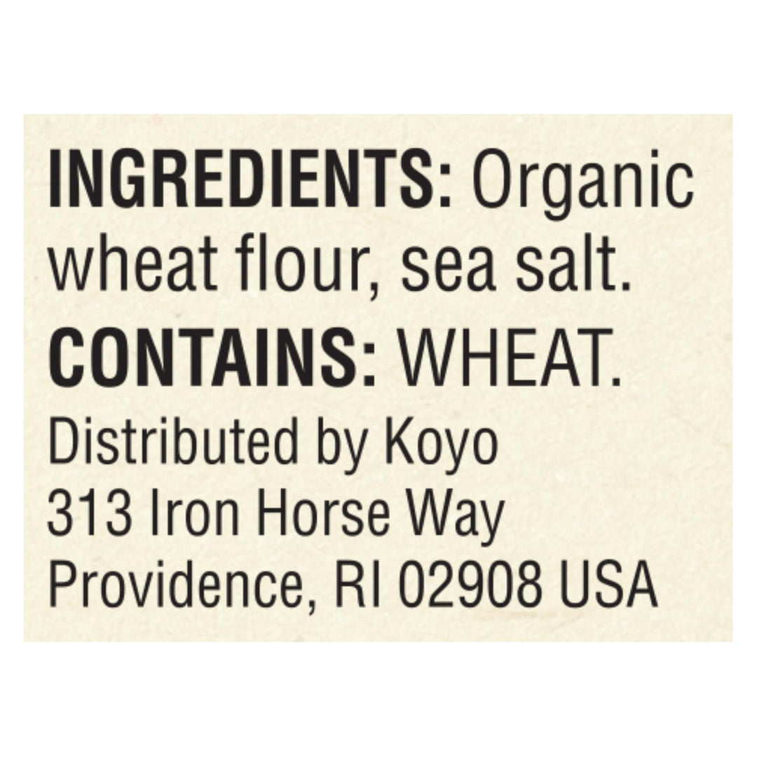 Koyo Organic Udon Noodles - Case Of 12 - 8 Oz - Maras Green