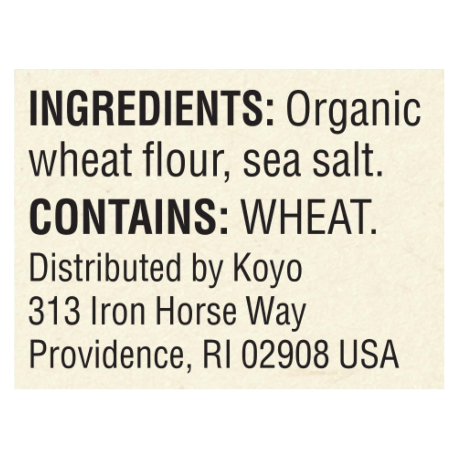 Koyo Organic Udon Noodles - Case Of 12 - 8 Oz - Maras Green