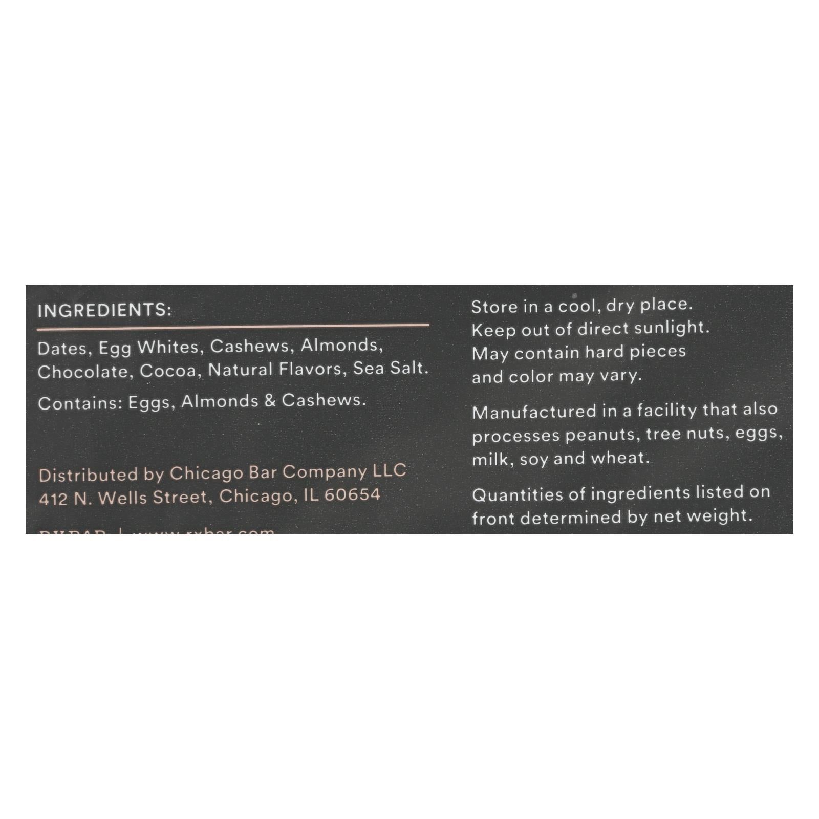 Rxbar - Protein Bar - Chocolate Sea Salt - Case Of 12 - 1.83 Oz. - Maras Green