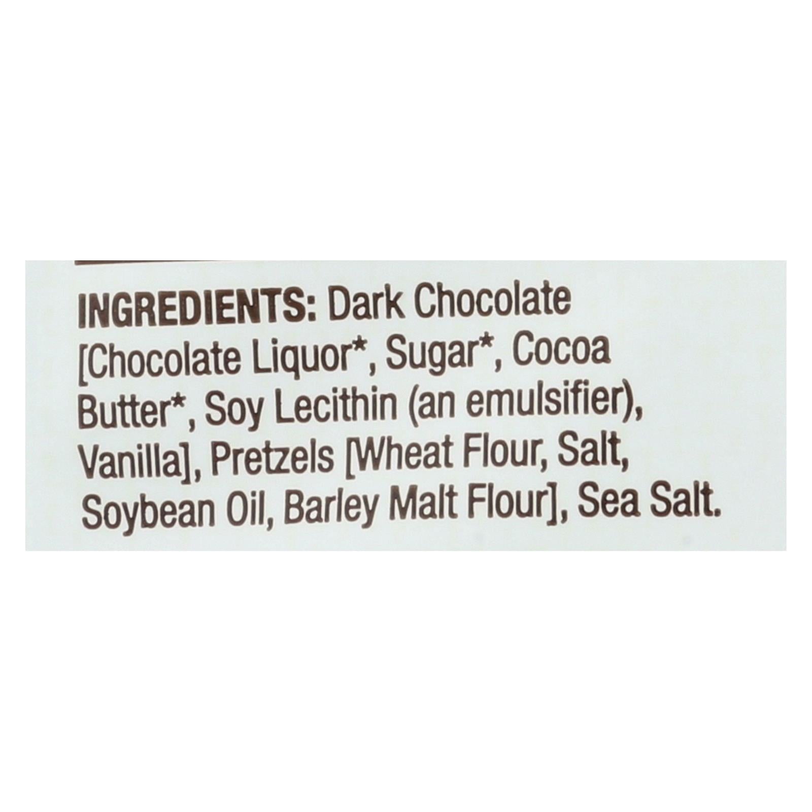 Bark Thins Dark Chocolate - Pretzel With Sea Salt - Case Of 12 - 4.7 Oz. - Maras Green