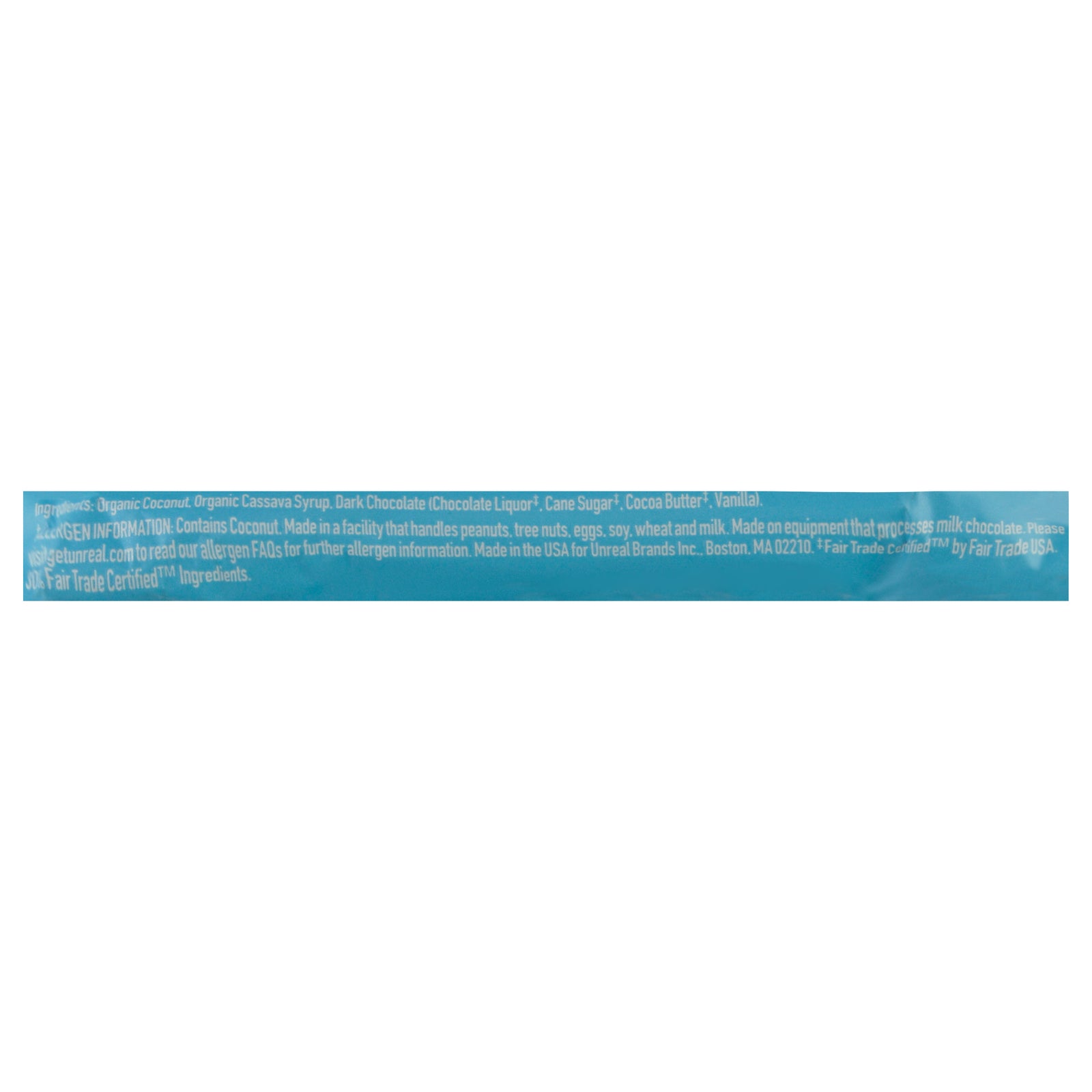 Unreal - Bar Dark Chocolate Coconut - Case Of 12 - 1.3 Oz - Maras Green