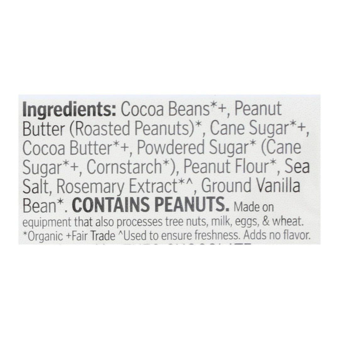 Theo Chocolate Peanut Butter Cups - Dark Chocolate - 1.3 Oz - Case Of 12 - Maras Green